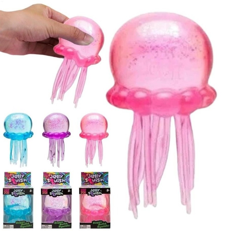 Nee Doh Jellyfish Jelly Squish Stress Toy Fidget Squeeze NeeDoh Multiple Options