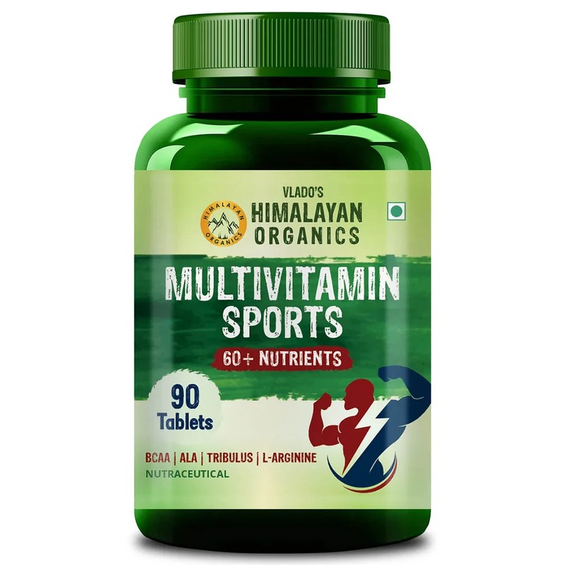 Himalayan Organics Multivitamin Sports 60+ Nutrients – 90 Veg Tablets