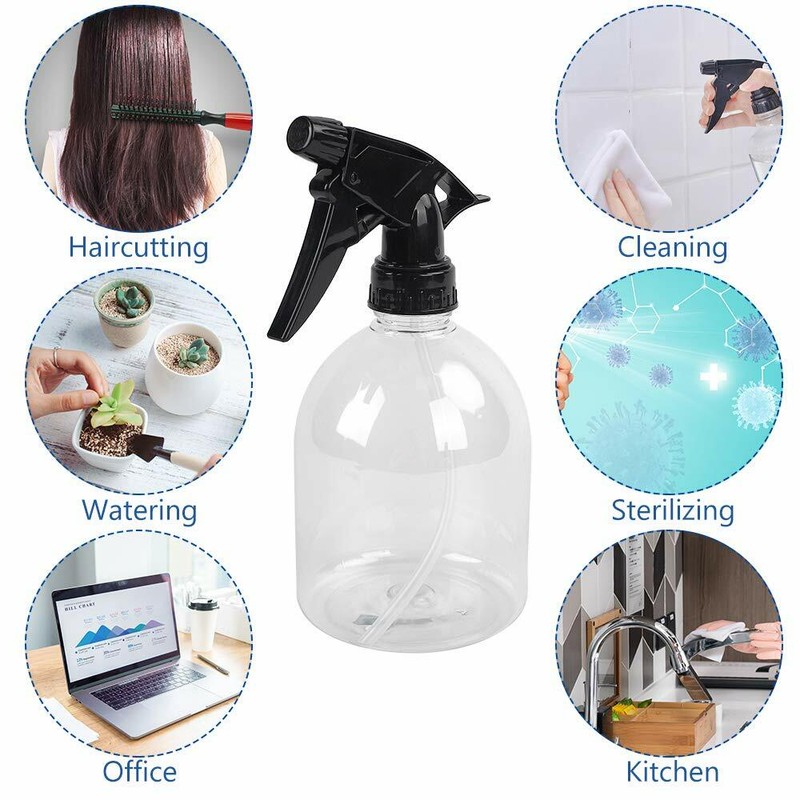 Plastic Spray Bottles (2 Pack,8 Oz), Refillable Empty Spray Bottle