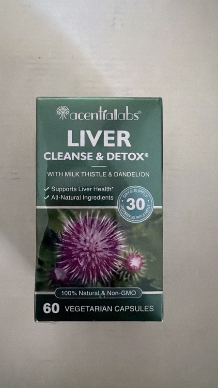 Liver Cleanse & Detox – Healthy Liver Support Herbal Supplement..Exp 02/2028