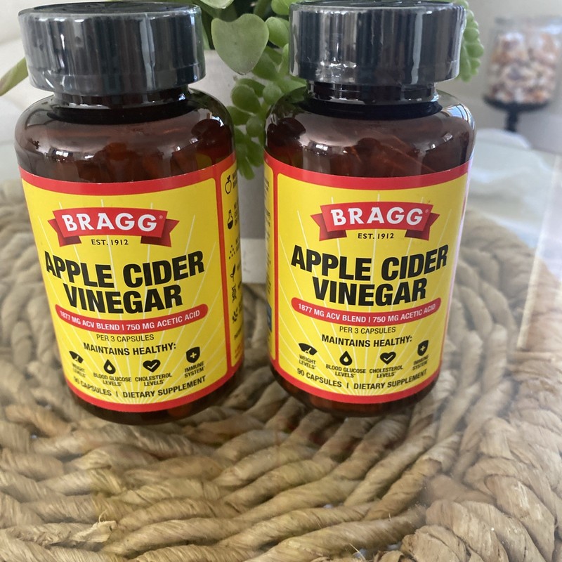 Bragg Apple Cider Vinegar Supplement Capsules 2 Pack