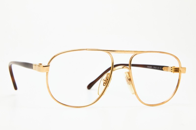 FILOS 3239 52 Gold/Turtle Rocker Biker Glasses Eyeglasses Vintage 80s👓Unisex gallery