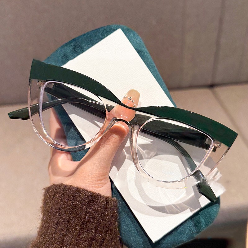 Women Cat Eye Blue Light Blocking Reading Glasses Clear Lens Presbyopic Glasses gallery