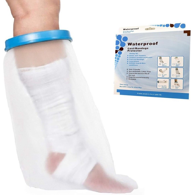 Adult Half Leg Cast Cover – Reusable Waterproof Protector for Shower & Bath