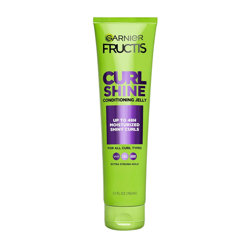 Garnier Fructis Curl Shine Conditioning Hair Gel, Frizz Control for Curly, Wavy,