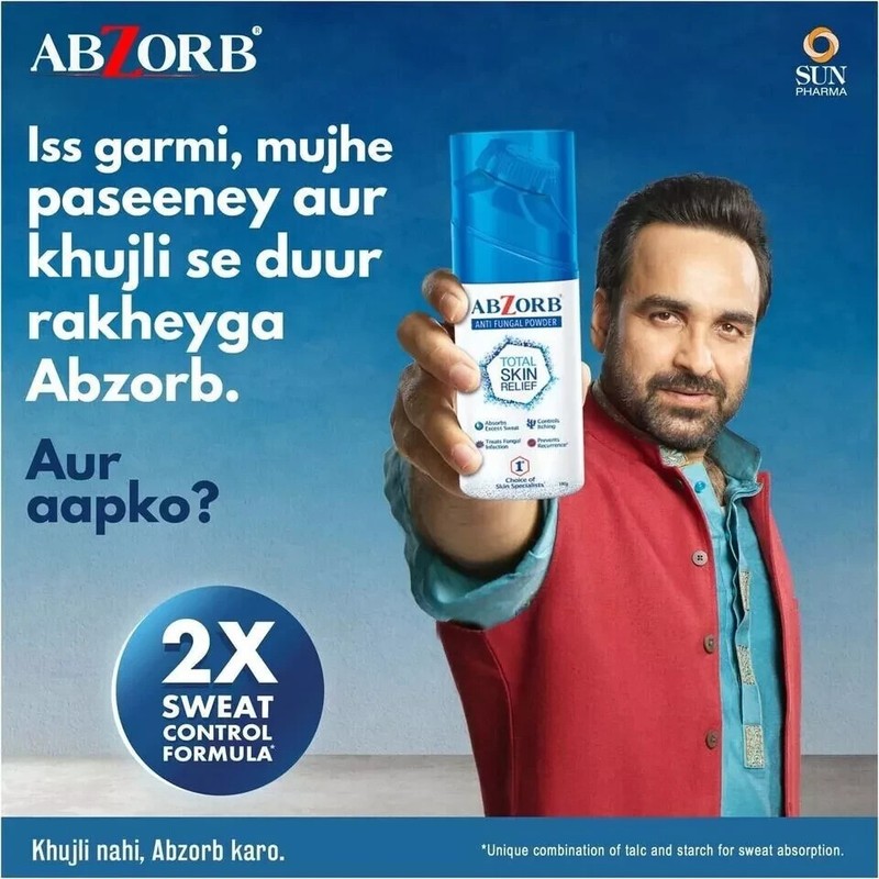 Abzorb Antifungal Dusting Powder Skin Irritation, Redness, Itching 50g X 3 gallery
