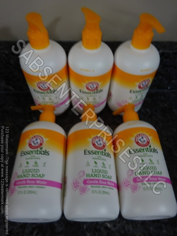 6 Pack Arm & Hammer Essentials Gentle Rose Water Liquid Hand Soap 12oz