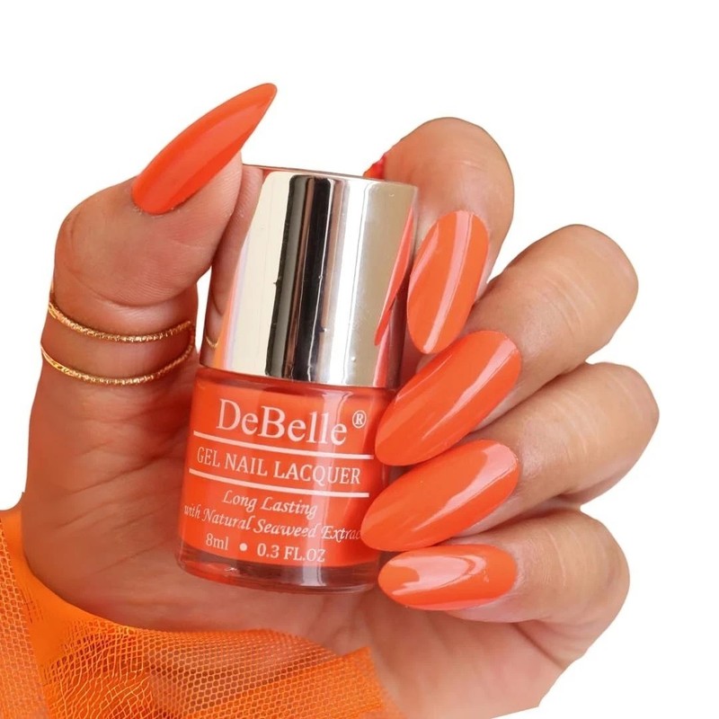 Debelle Gel Nail Polish Apricot Brulee (Dusty Orange Nail Paint) – 8Ml