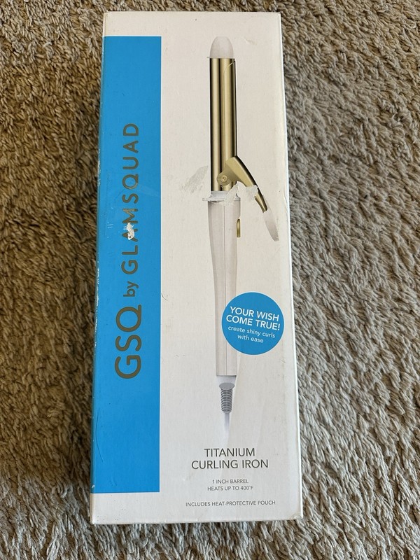 GAQ Titanium Curling Iron 1″ Inch Heats Up To 400 F