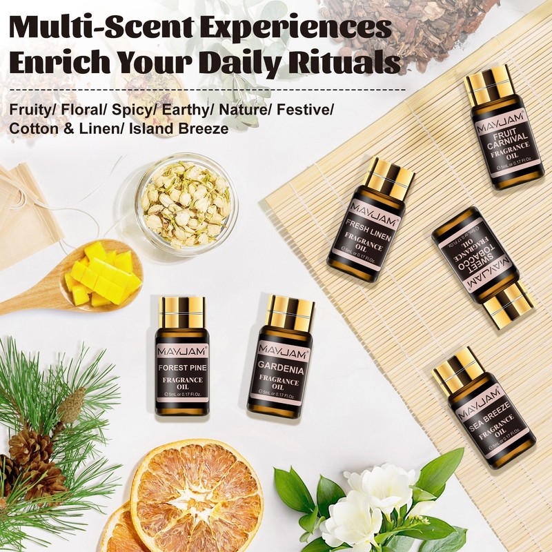 MAYJAM 20Pcs Fragrance Oil Gift Set for Diffuser Candle Soap Making Scented Oils gallery