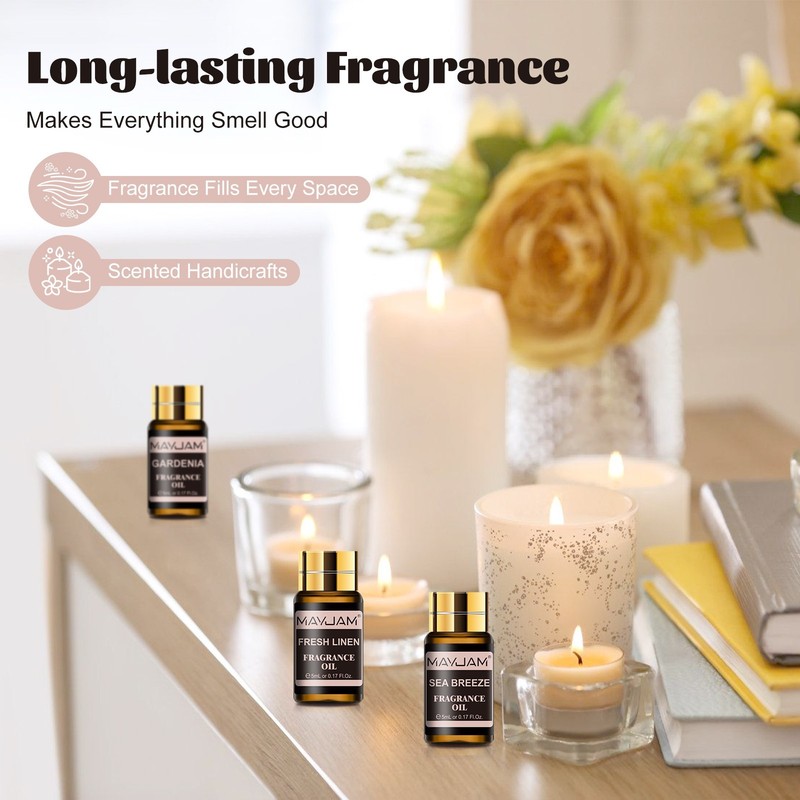 MAYJAM 20Pcs Fragrance Oil Gift Set for Diffuser Candle Soap Making Scented Oils gallery