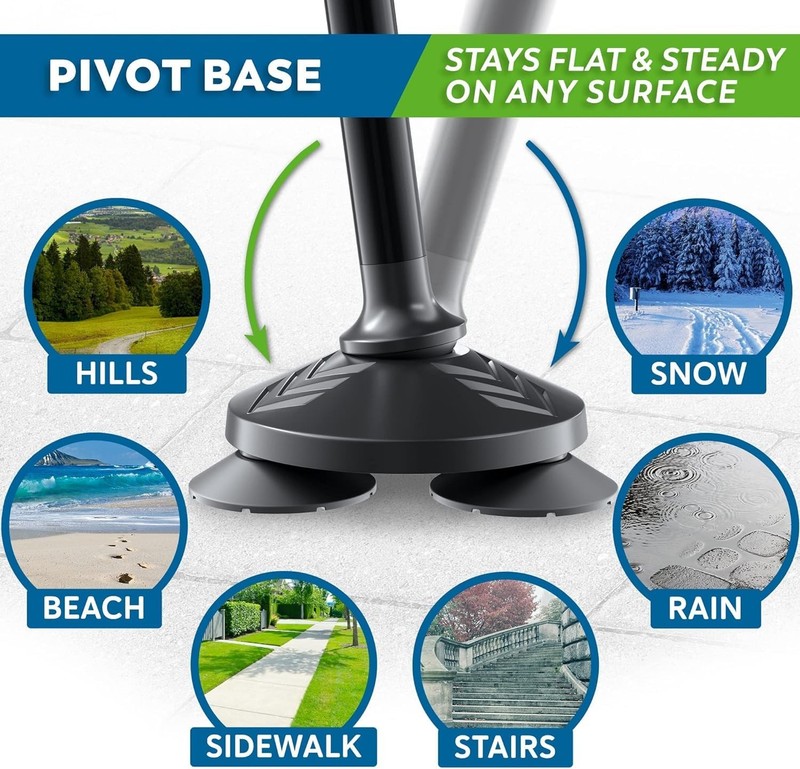 Baston Para Caminar Para Hombres Y Mujeres: Plegable, Ajustable, Plegable, L... gallery