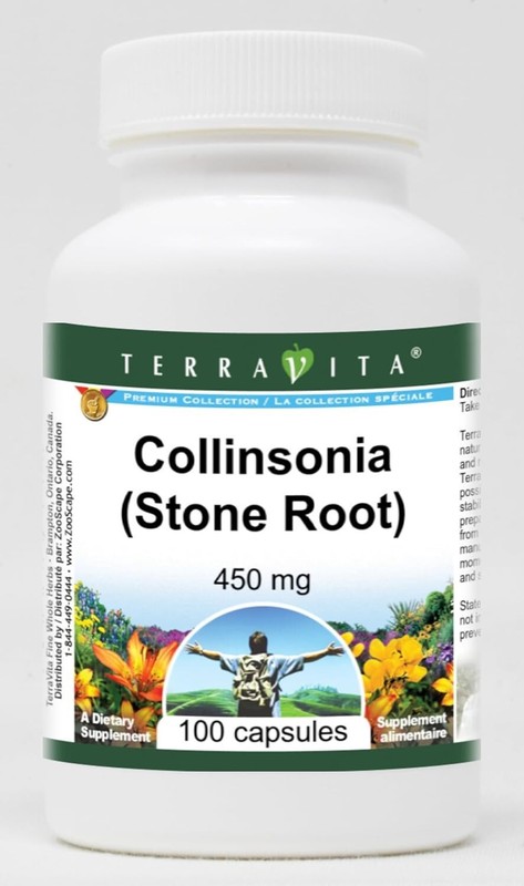 Collinsonia Stone Root – 450 mg 100 Capsules ZIN 510769