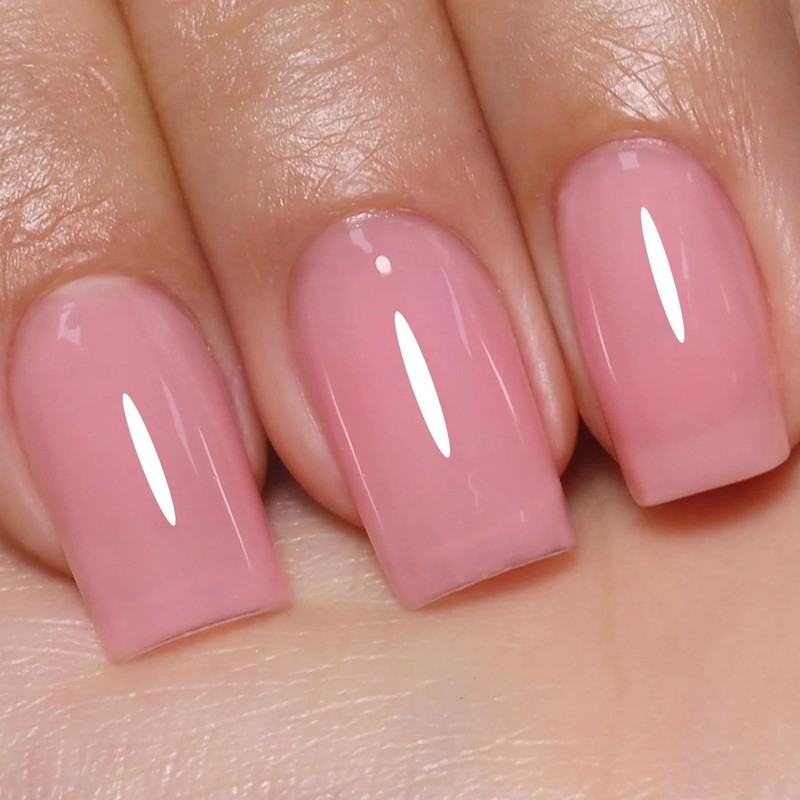 Jelly Gel Nail Polish, Pink Sheer Jelly Gel Polish Spring Summer Translucent Art