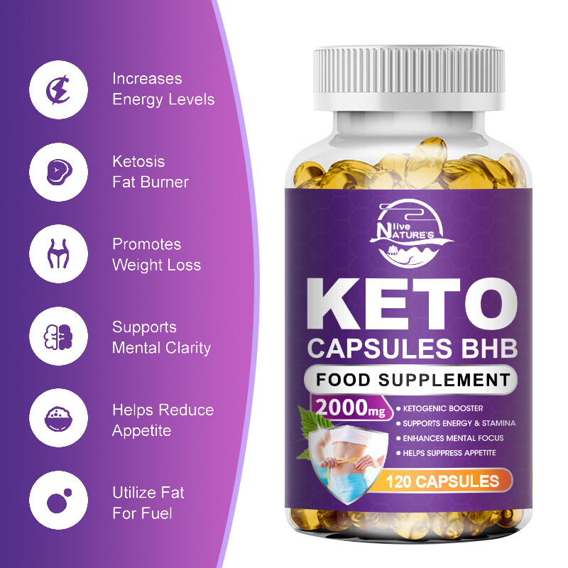 Keto Slimming Capsules Fat Burner Weight Loss Suppress Appetite 120/240/480PCS gallery