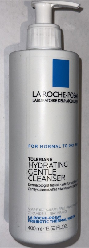 LaRoche-Posay Toleriane Hydrating Gentle Cleanser Normal/Dry – 13.52 oz / 400 mL