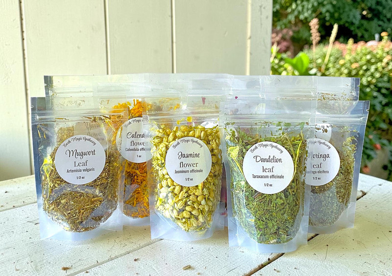 A - Z Witchy 1/2oz Ritual Spell Herb Bags 15gm Apothecary Wiccan Bulk Herbs gallery