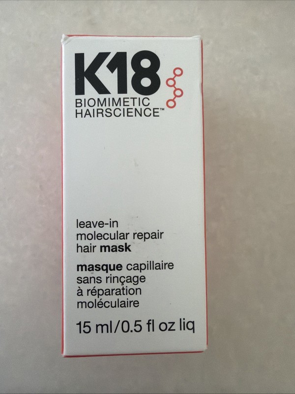 K18 Leave-In Repair Hair Mask Treatment Repair Dry/Damaged Hair 15 ml – 0.5 OZ
