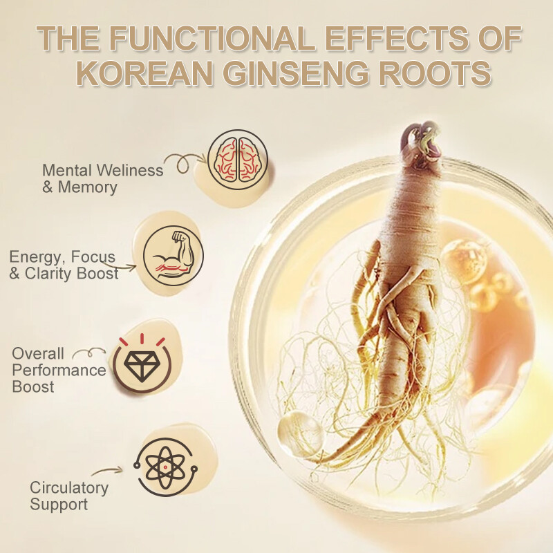 Korean Panax Ginseng 1600mg 120 Capsules - Extra Strength NON-GMO & Gluten-Free gallery