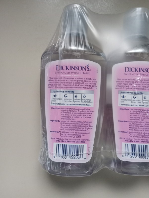 Dickinson's Hydrating Toner Enhanced Witch Hazel with Rosewater 16 oz.(Lot of 3) gallery