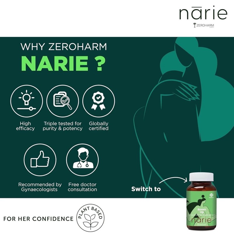 ZEROHARM Narie Boomup Capsules Embrace Natural Beauty With Powerful Blend, Woman gallery