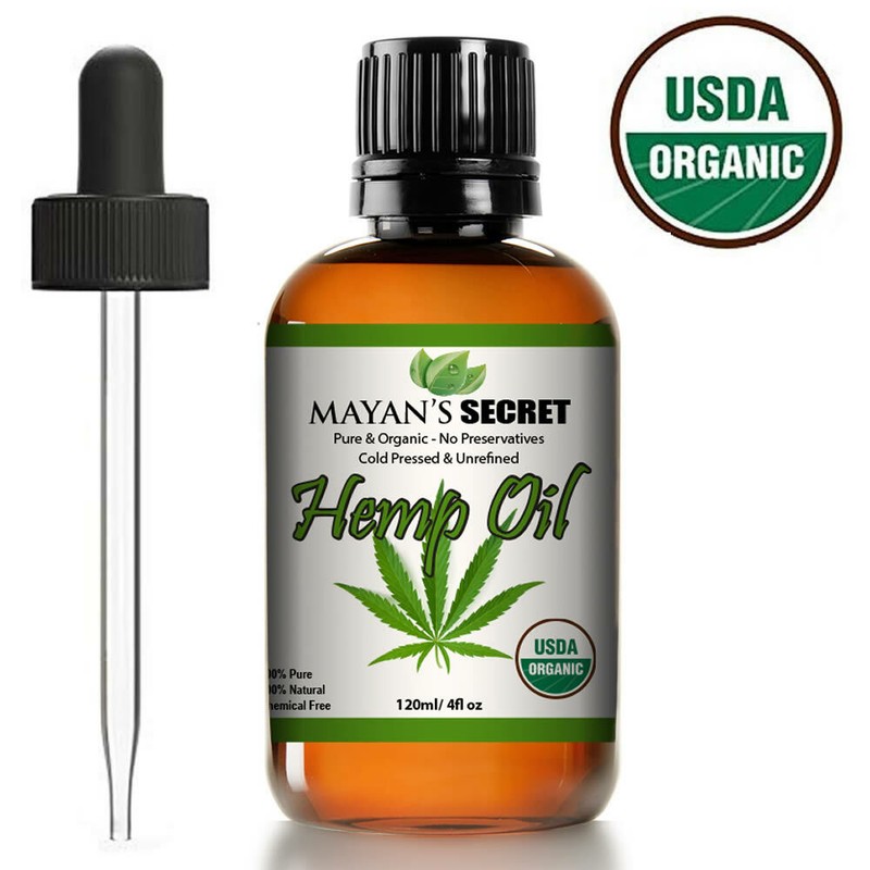 Hemp Oil for dogs Organic Hemp Seed Oil for Skin Pain Relief 4oz USDA Certified