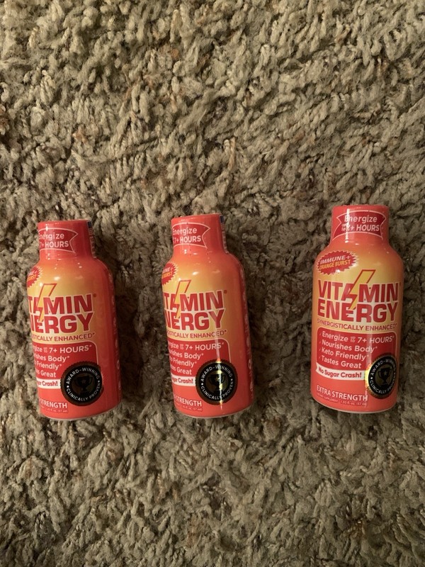 3 Pack-Vitamin Energy IMMUNE+ ENEGY Drink Shots, 7+ Hours 1.93oz