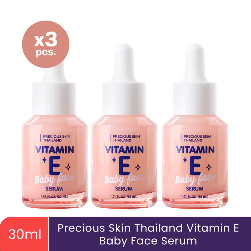 3 x Precious Skin Thailand Vitamin E Baby Face Serum Anti-Aging & Moisturizing gallery