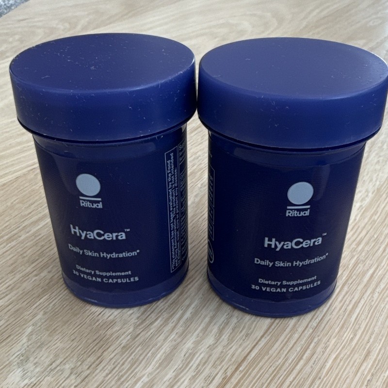 Ritual HyaCera Daily Skin Hydration Vegan Capsules 30 Count Exp 02/11/27