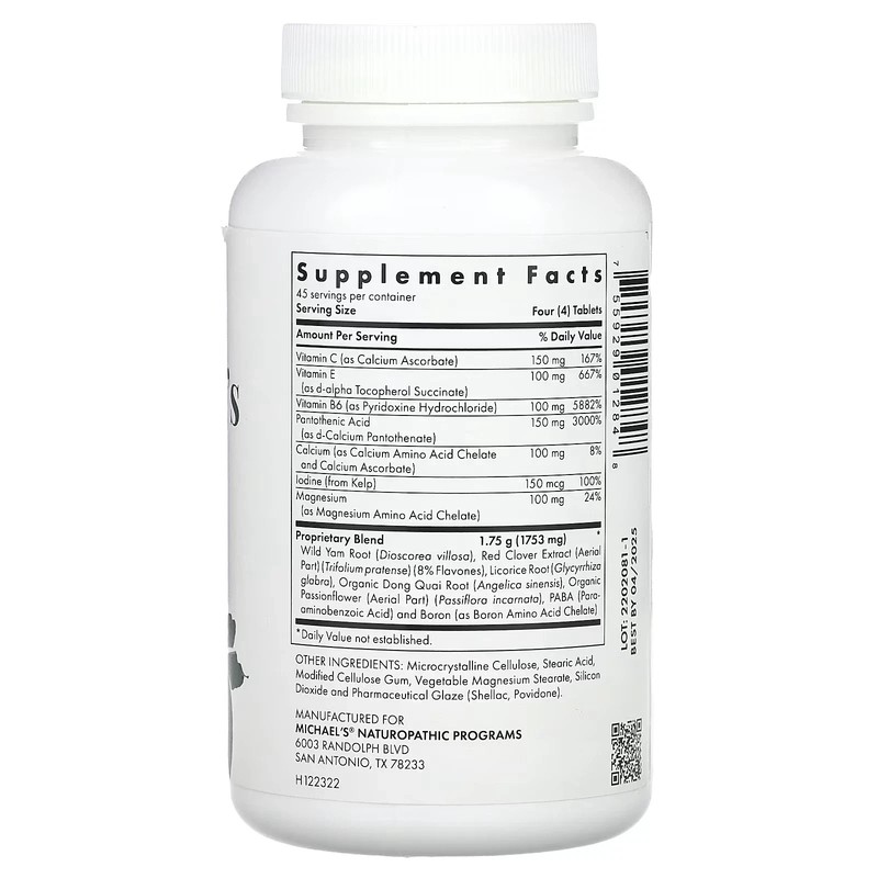 2 X Michael's Naturopathic, For Women's Changes, 180 Vegetarian Tabl-Worldwide gallery