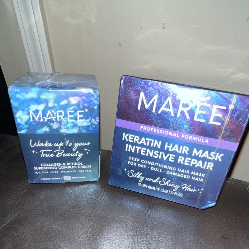 MARÉE Keratin Hair Mask Intensive Repair Anti-Frizz Repair Shine 10 fl oz
