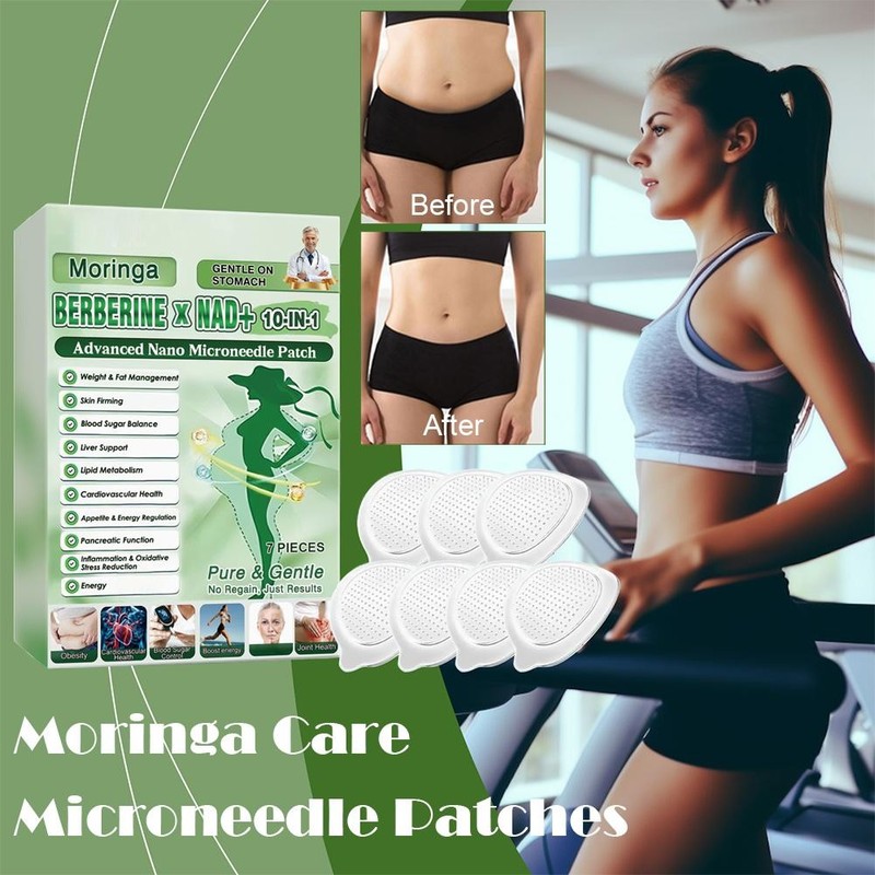6 Box Moringa Berberine 10-in-1 Advanced Nano Microneedle Patches 7Pcs/Box US gallery