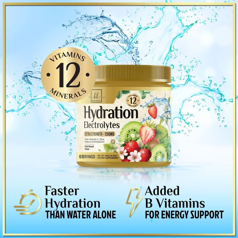 Hello Lovely! Hydration Electrolyte Drink Mix Rapid Hydration Powder 6 gallery