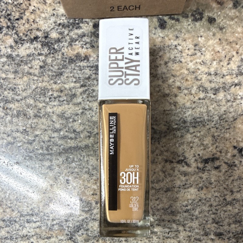 Maybelline New York Super Stay Active Wear 30H Foundation 312 Golden 1oz