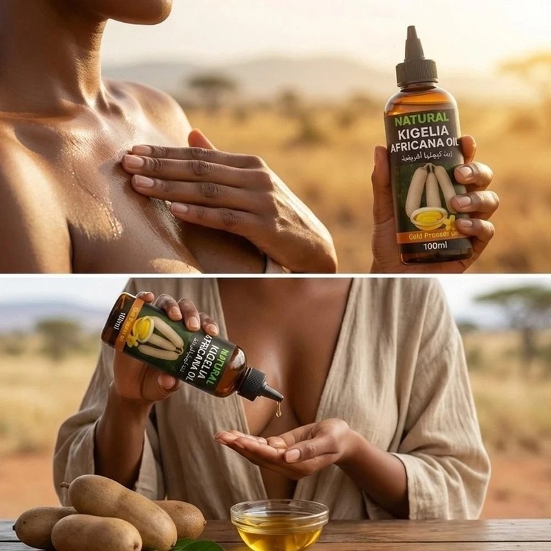 Kigelia Africana Powder Male Enlargement Female Breast & butt Enhancer Oil 100ml