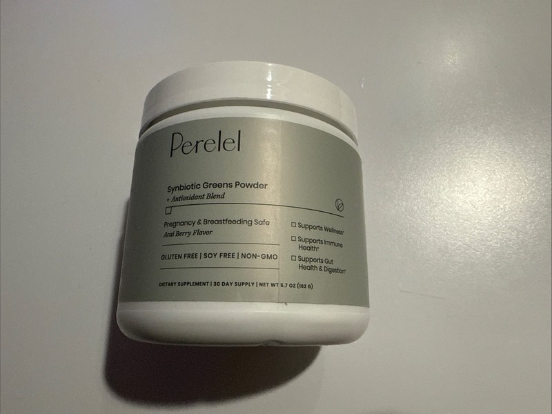 Perelel Synbiotic Greens Powder + Antioxidant Blend,Pregnancy/Breastfeeding Safe