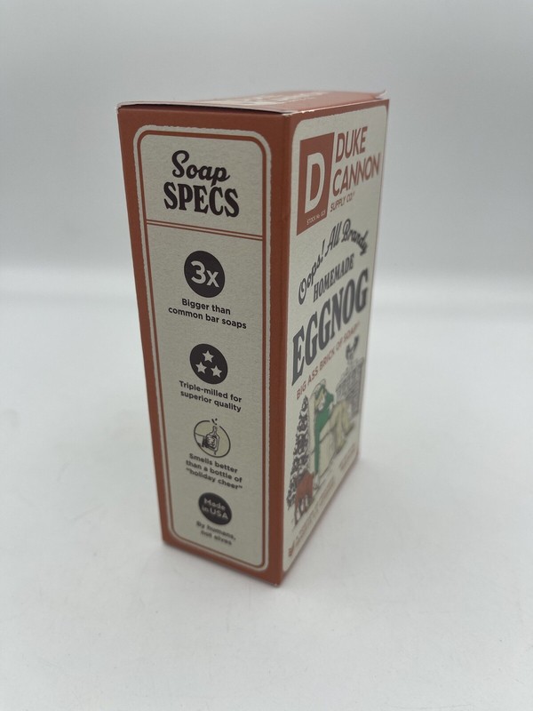 Duke Cannon Homemade Eggnog Big Ass Brick Soap for Men 10oz Ltd Edition Holiday gallery