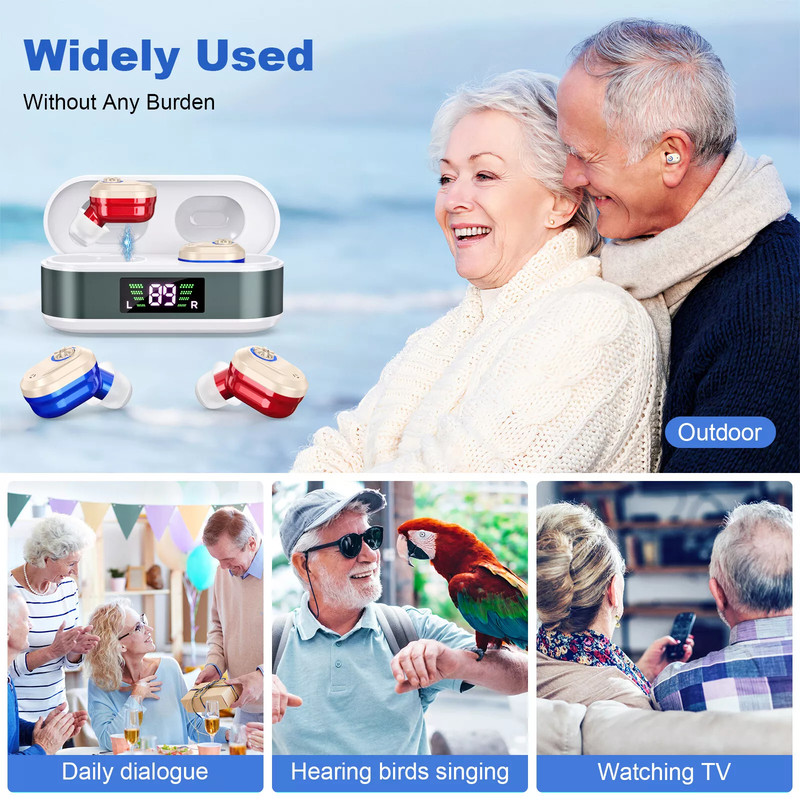 Rechargeable Hearing Aid Aids In The Ear ITE Digital Sound Voice Amplifier gallery