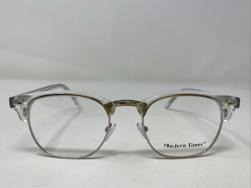 Modern Times CLASSIC CRYSTAL/SILVER 52-20-140 Full Rim Eyeglasses Frame N344