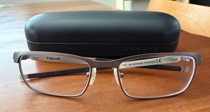 Preowned – OAKLEY TINCUP EYEGLASSES FRAMES – OX3184-0452 POWDER STEEL 52-17-135
