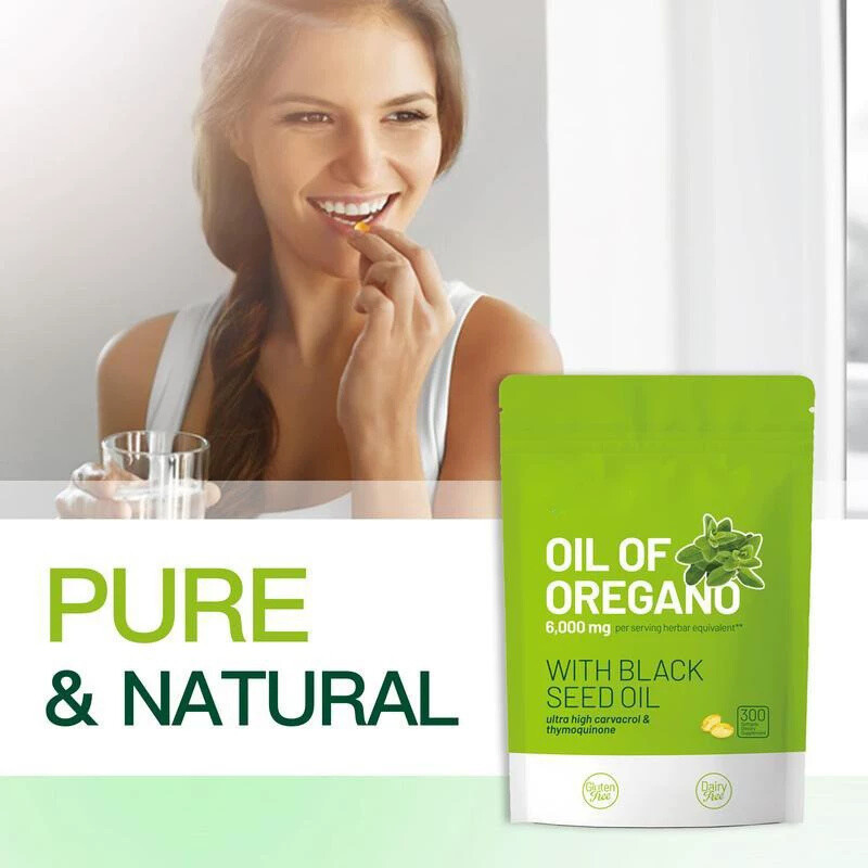 Oil of Oregano 300 Softgels with Black Seed Oil - 6000mg Oregano Oil gallery