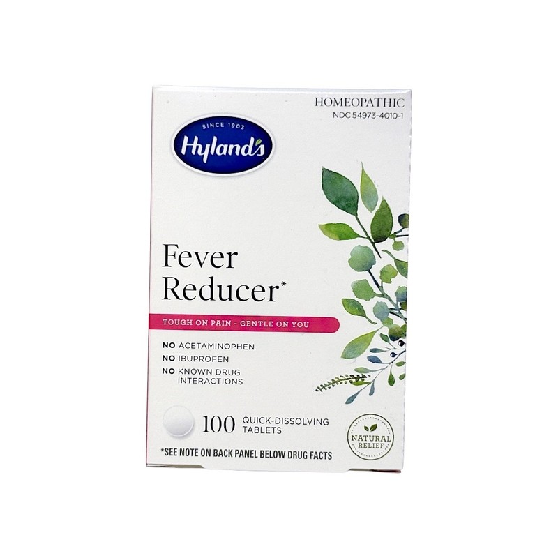 Hyland’s Fever Reducer Homeopathic Remedy Flu Cold 100 Tablets New Sealed