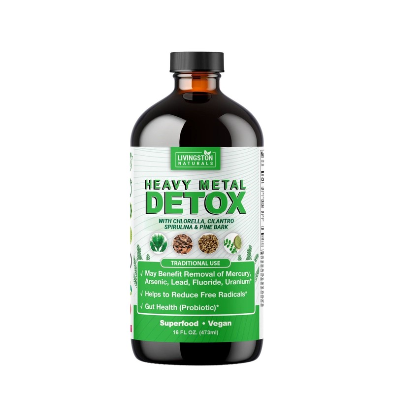 Heavy Metal Detox By Livingston Natural Herbal Labs, Plant-Based Foods 16 oz