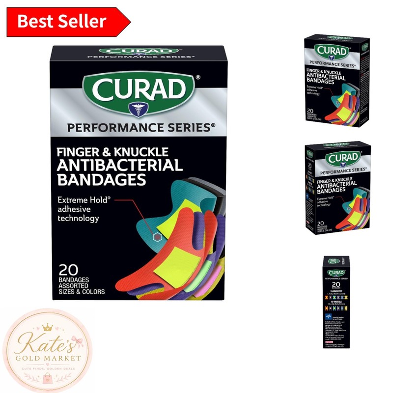 20ct Heavy-Duty Performance Bandages with Antibacterial Protection – For Sports