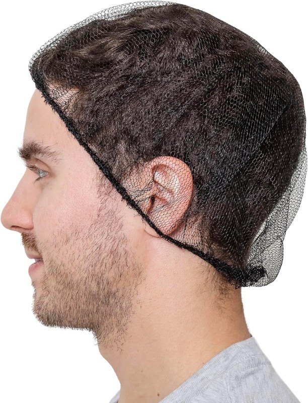 Disposable Honeycomb Nylon Hair Nets Breathable 1,000 Count [BLACK BLUE BROWN gallery