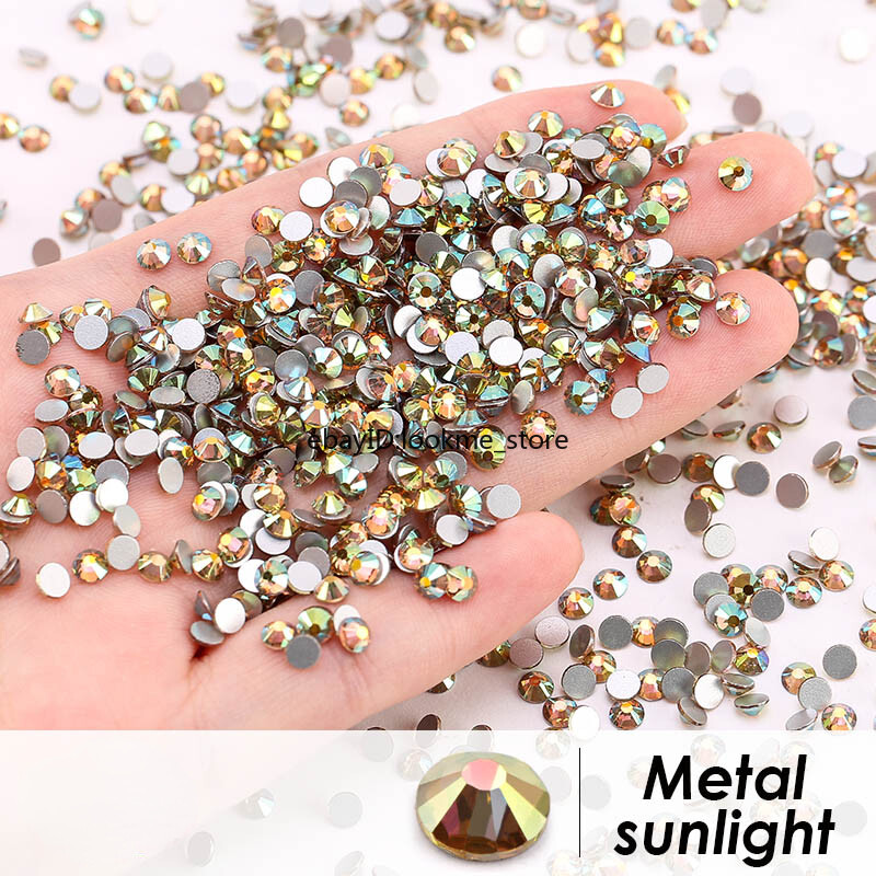 Metal Style Nail Art Rhinestones Flatback Crystal Gems Craft Decor Glass Beads gallery
