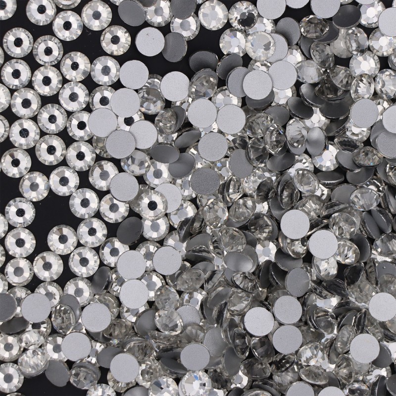 SS3-SS50 Glitter Crystal AB Nail Art Rhinestones Non Hot Fix FlatBack Stones gallery