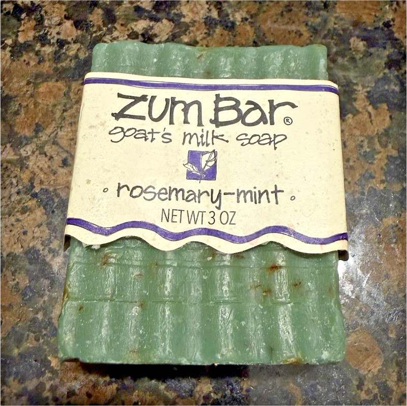 Zum Bar Goat Milk Soap Bar Rosemary-Mint Cold Processed Paraben-Free 3 oz
