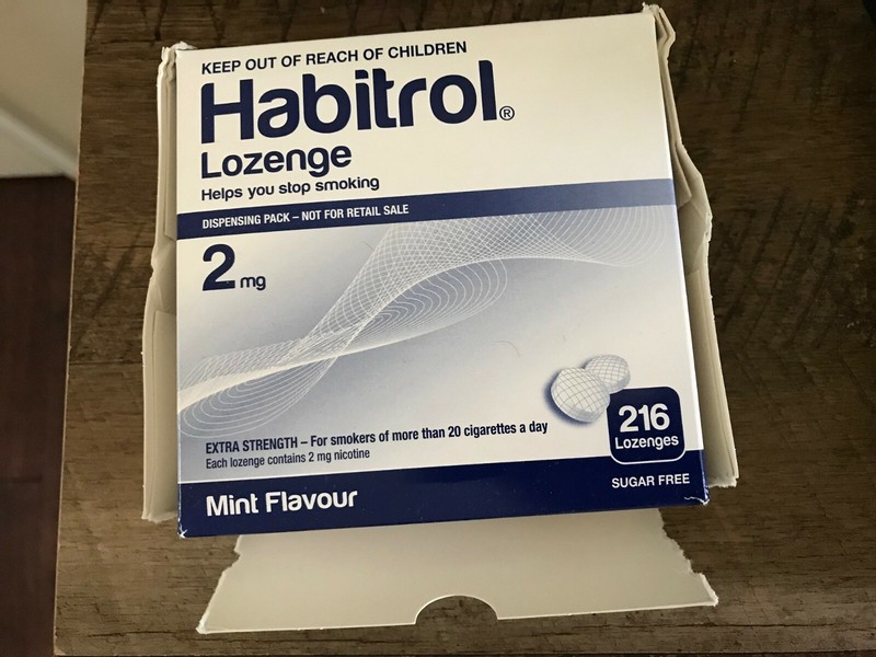 DENTED Habitrol Nicotine Lozenge 2mg Mint Flavor 2 boxes 432 Pieces Sugar Free