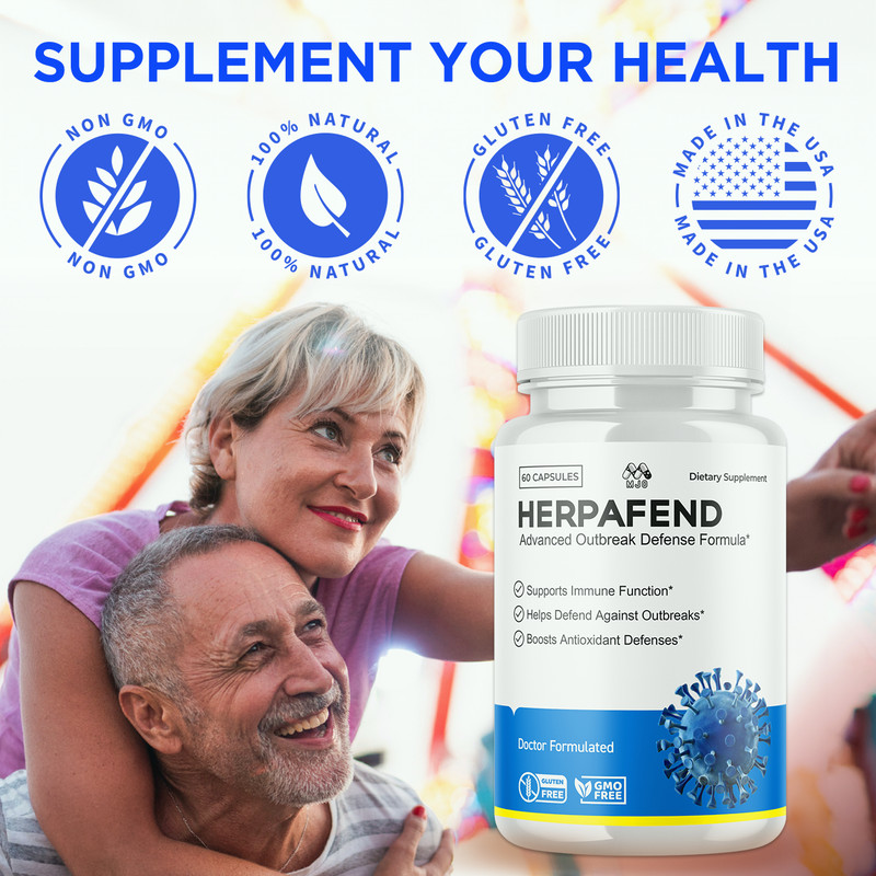 (1 Pack) Herpafend Advanced Formula Skin Health, Herpa Fend Pills (60 Capsules) gallery